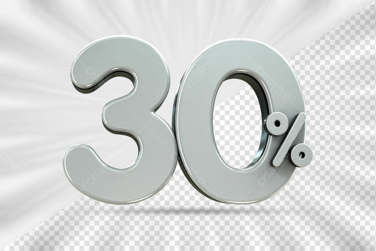 Recursos Gráficos para Promoção 30% Off PSD Editável