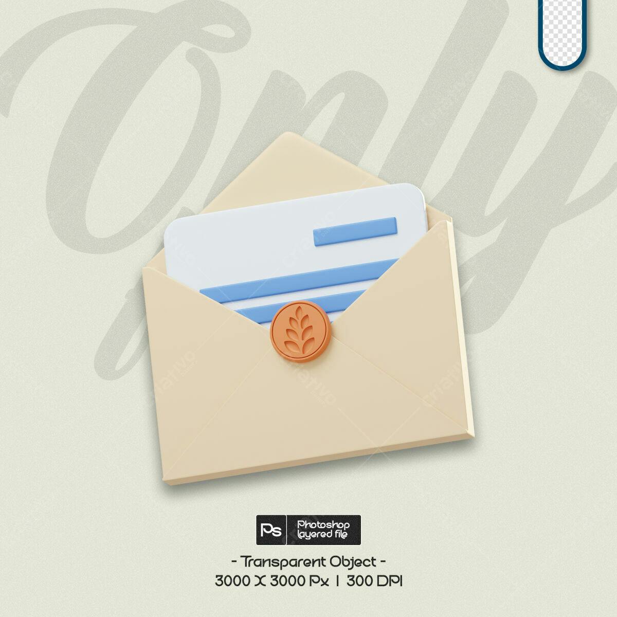 Envelope Criativo em PSD Editável