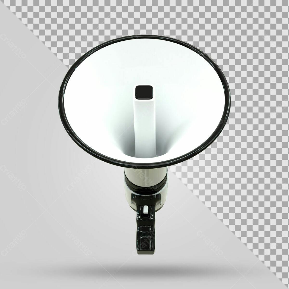 Megafone PSD Editável para Anúncios e Projetos