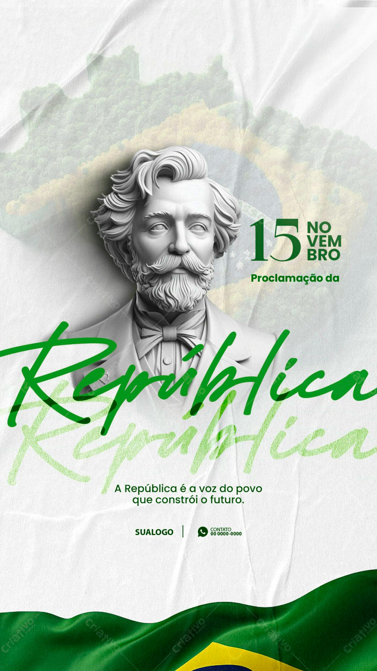 Flyer para Proclamação da República PSD Editável