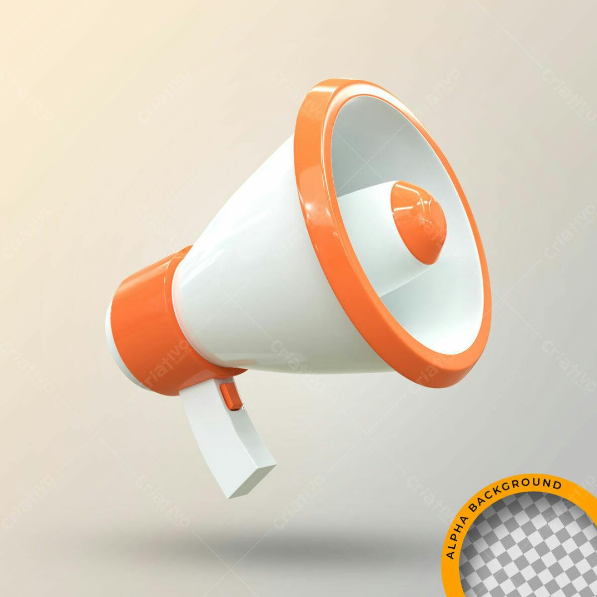 Megafone Moderno PSD Editável