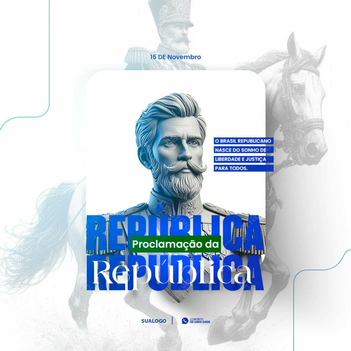 PSD para o Dia da Proclamação da República Editável