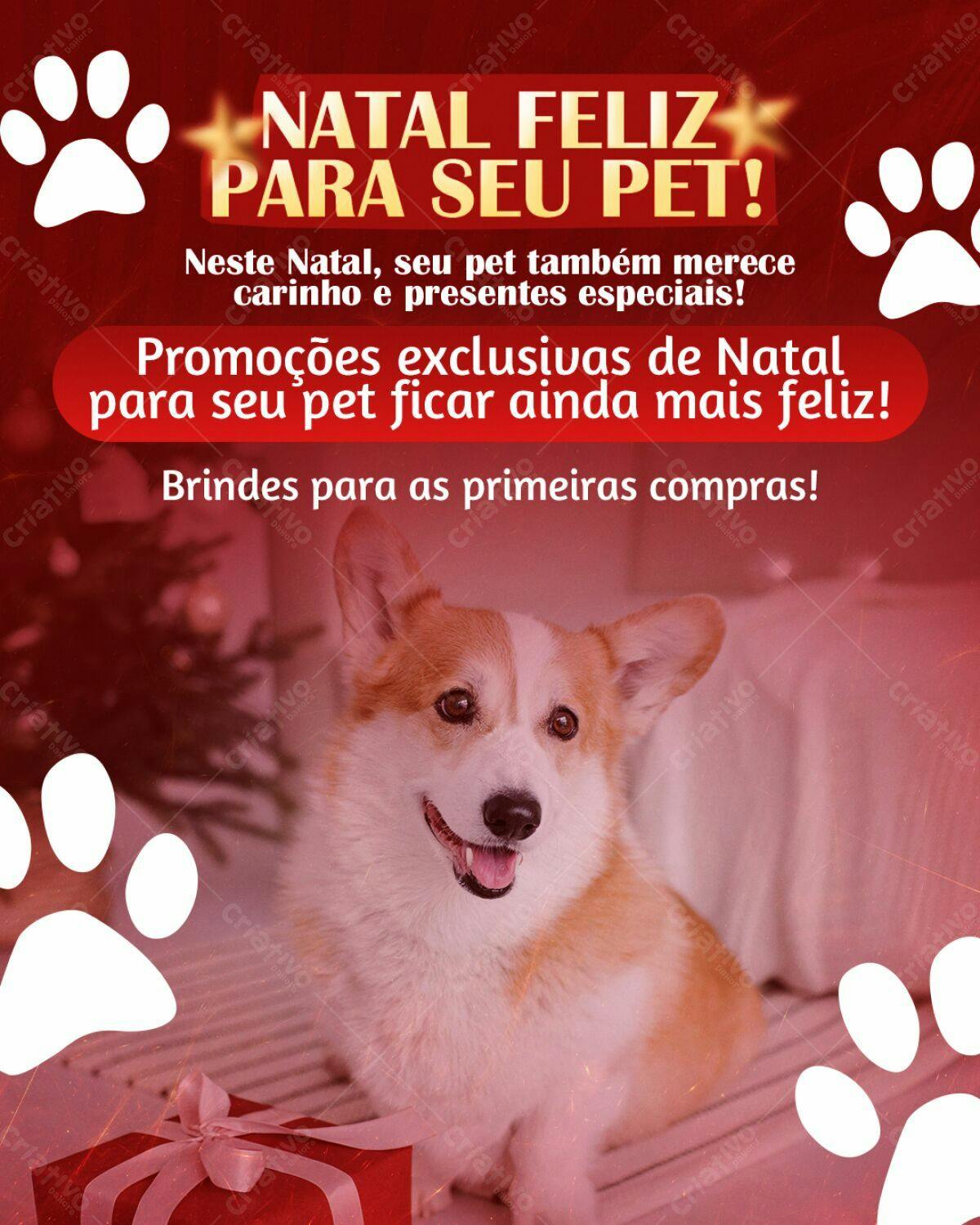 Flyer Natal Pet PSD Editável