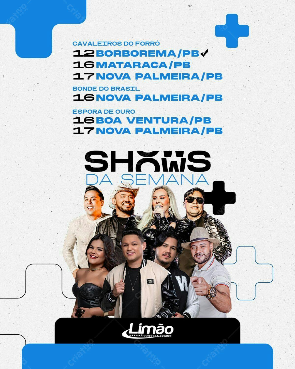 Flyer Shows da Semana PSD Editável