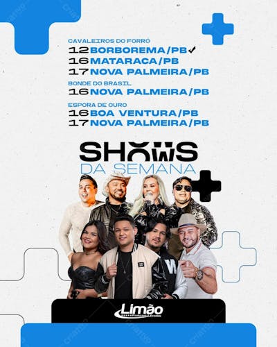Shows da Semana Novembro - Artistas