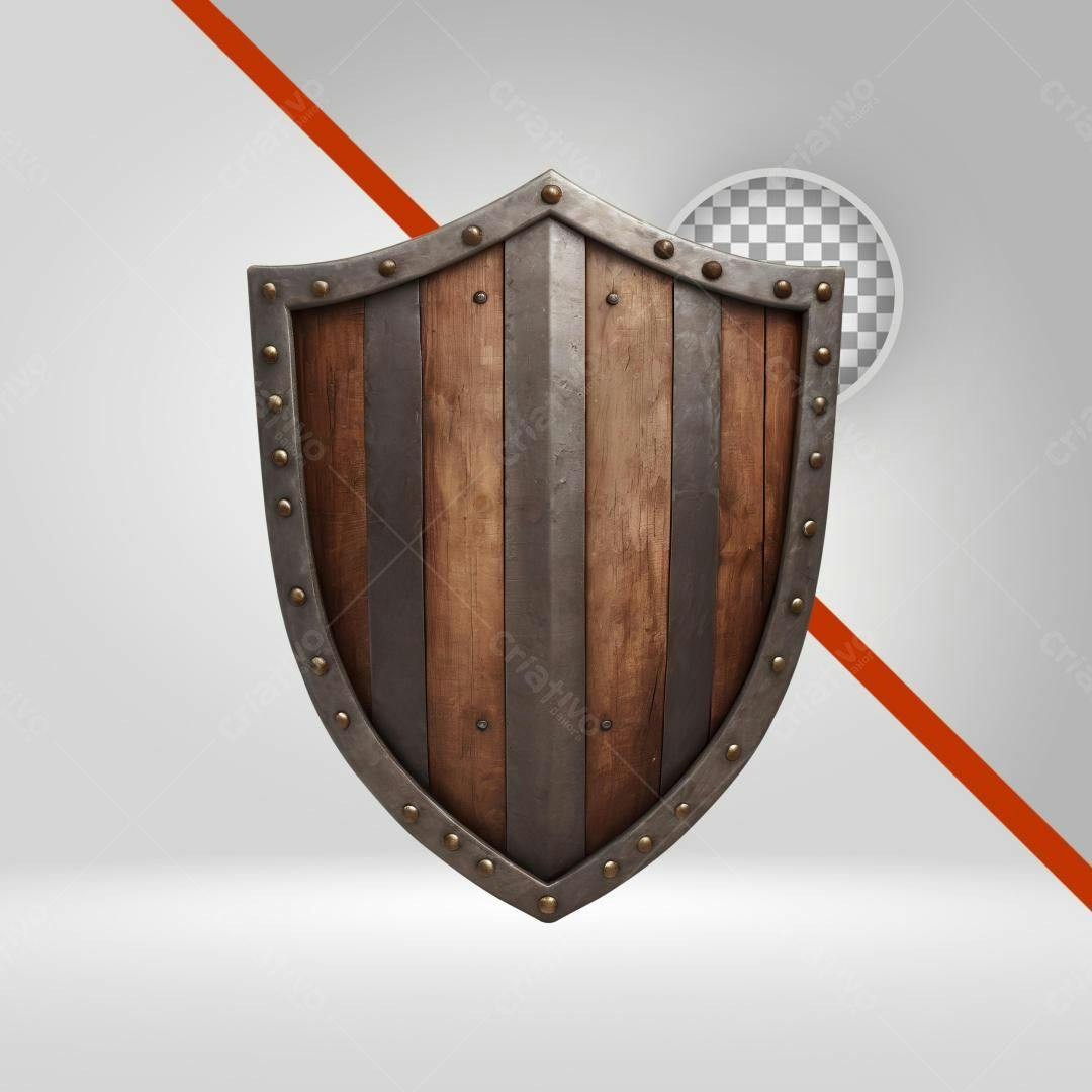 Icone Escudo Medieval PNG com fundo transparente