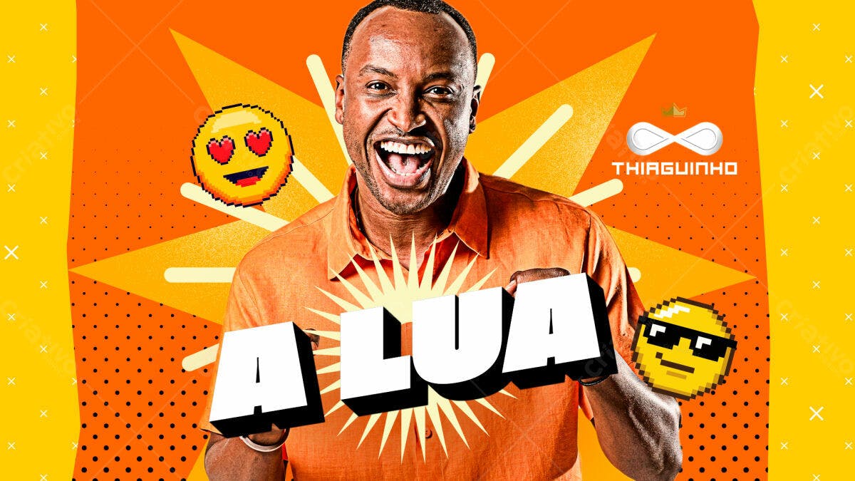 Flyer Show Thiaguinho A Lua PSD Editável