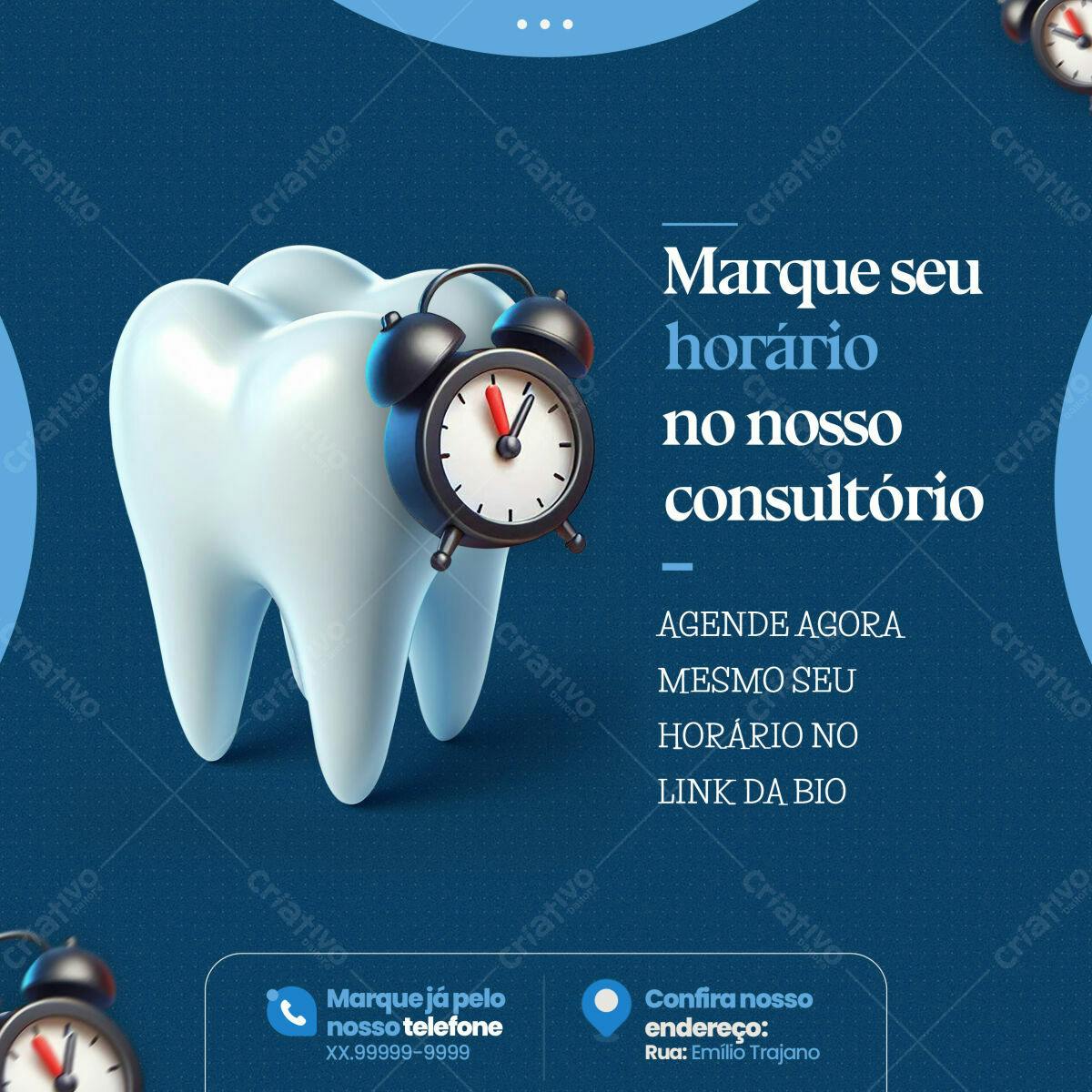 Postagem Instagram Consultório Odontológico PSD Editável