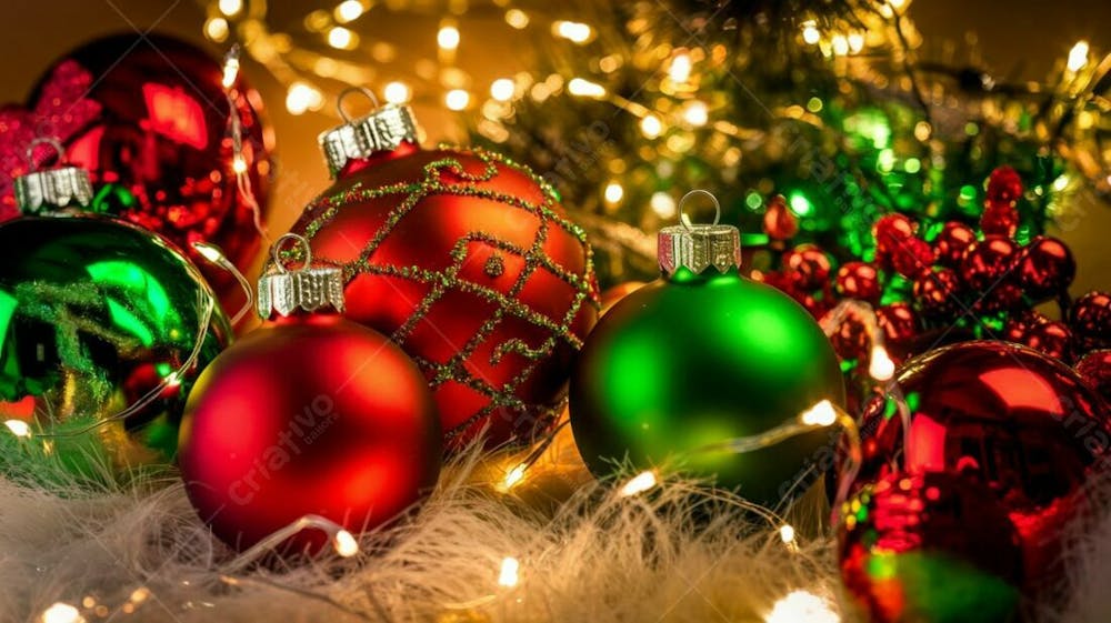 Imagem Realista De Bolas De Natal