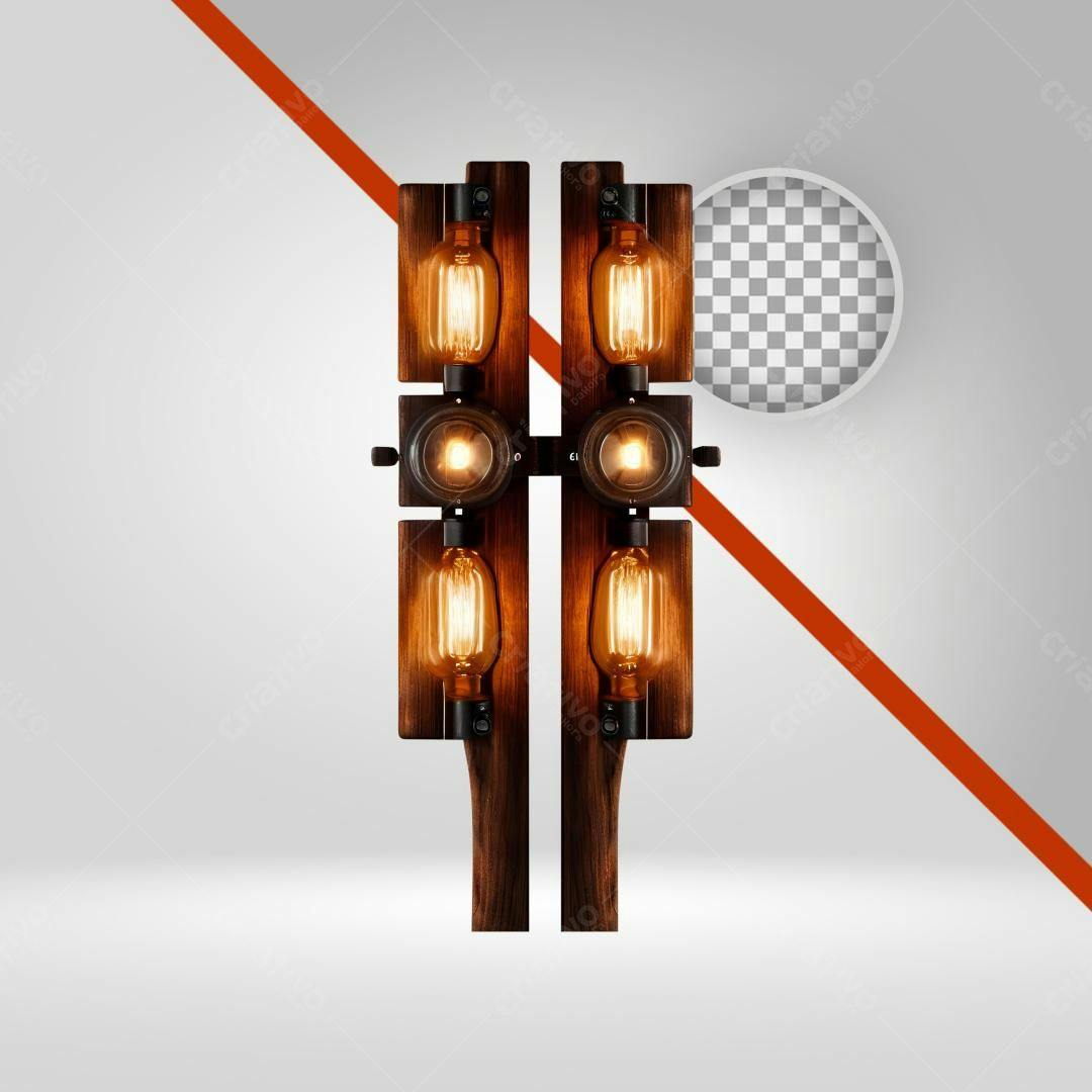 Icone Luminária Industrial Vintage PNG com fundo transparente