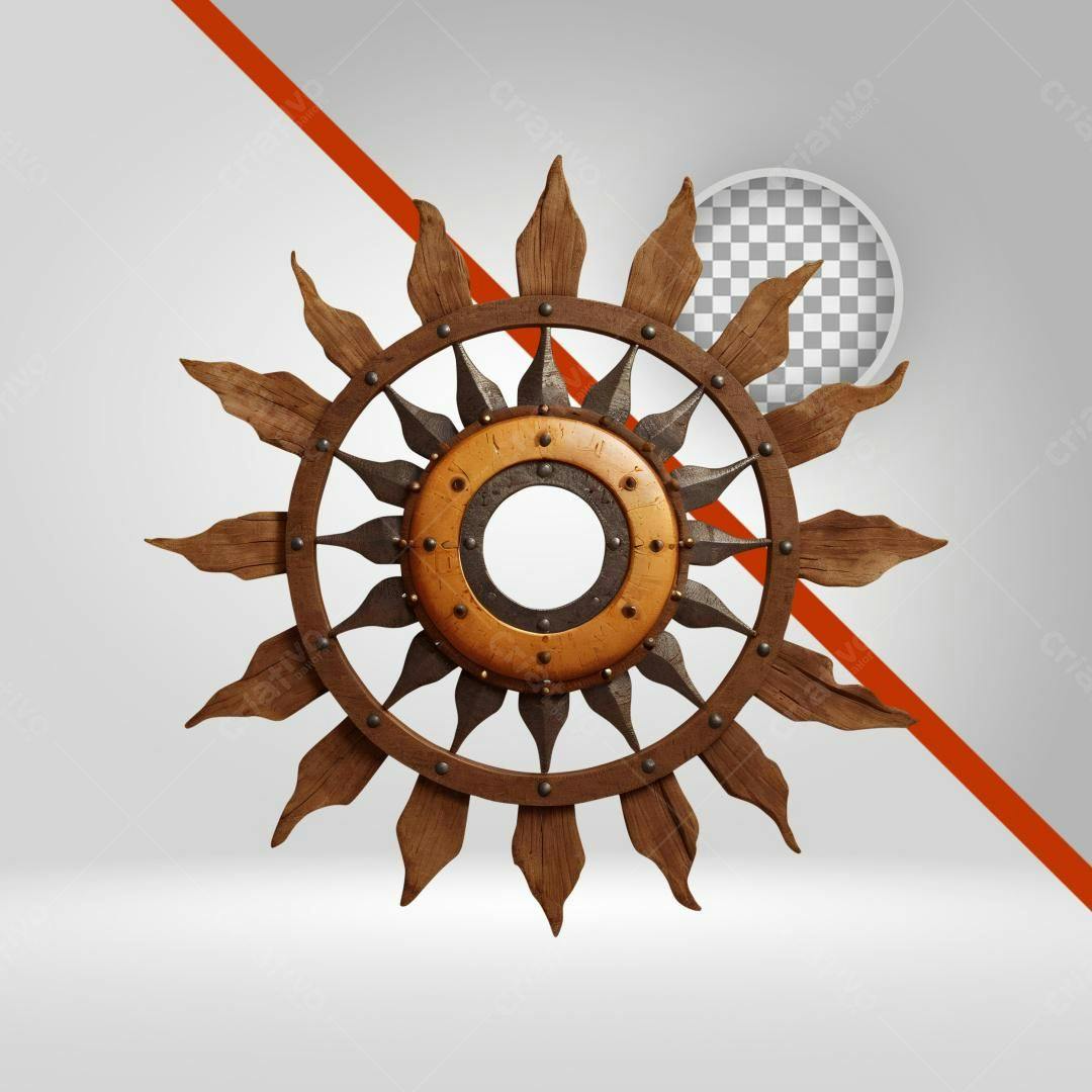 Icone Sol Rústico PNG com fundo transparente