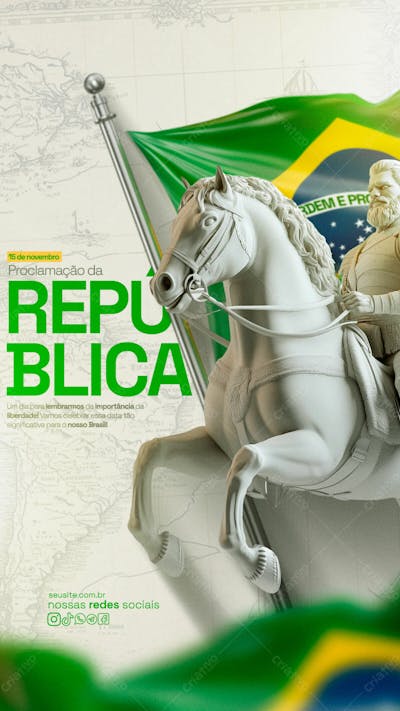 15 De Novembro Proclamação Da República Psd Editavel Story
