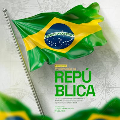 15 De Novembro Proclamação Da República Psd Editavel