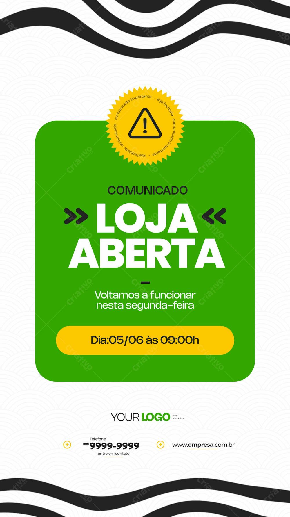 Loja Aberta Pronta Para Te Receber