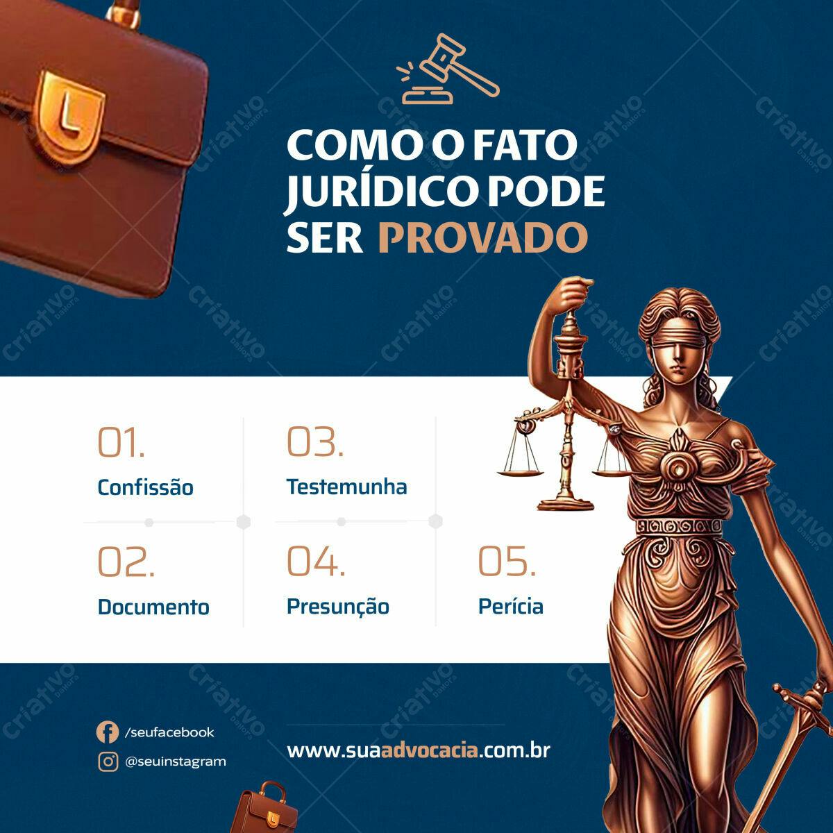Post para Advocacia PSD Editável