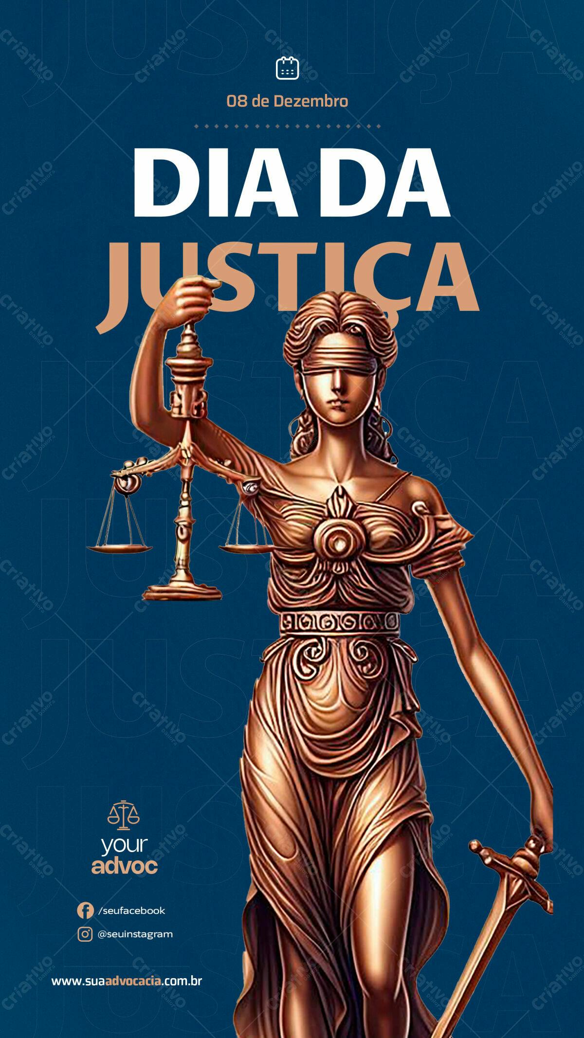 Flyer para Dia da Justiça PSD Editável