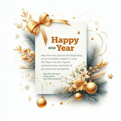 May The New Year Bring Peace, Love And Prosperity, Happy New Year