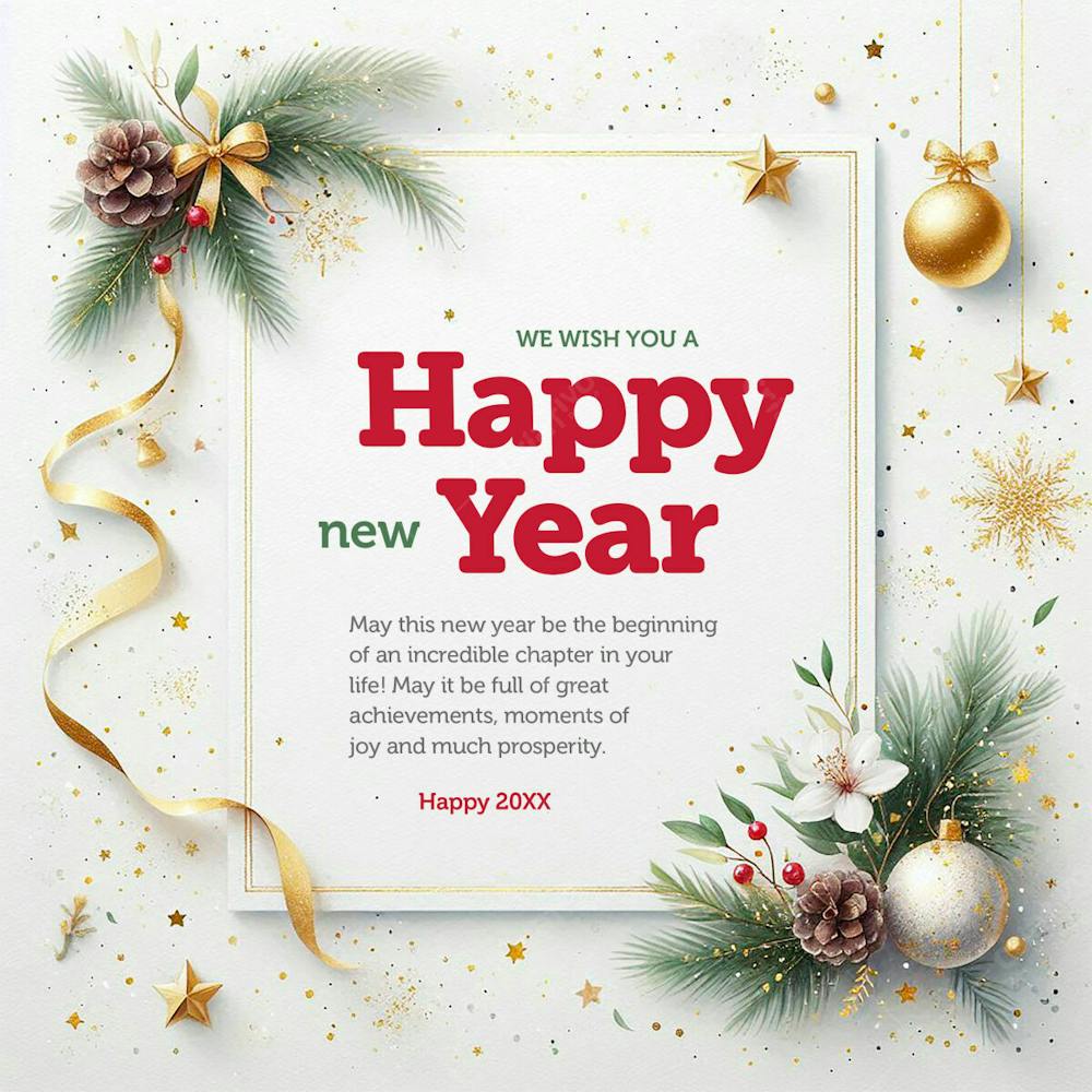 We Wish You A Happy New Year