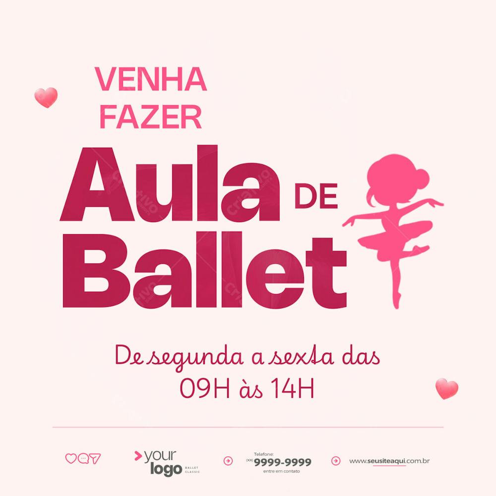 Aula De Ballet De Segunda A Sexta