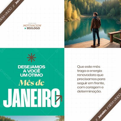 Que Este Mês Traga A Energia Renovadora, Bem Vindo Janeiro