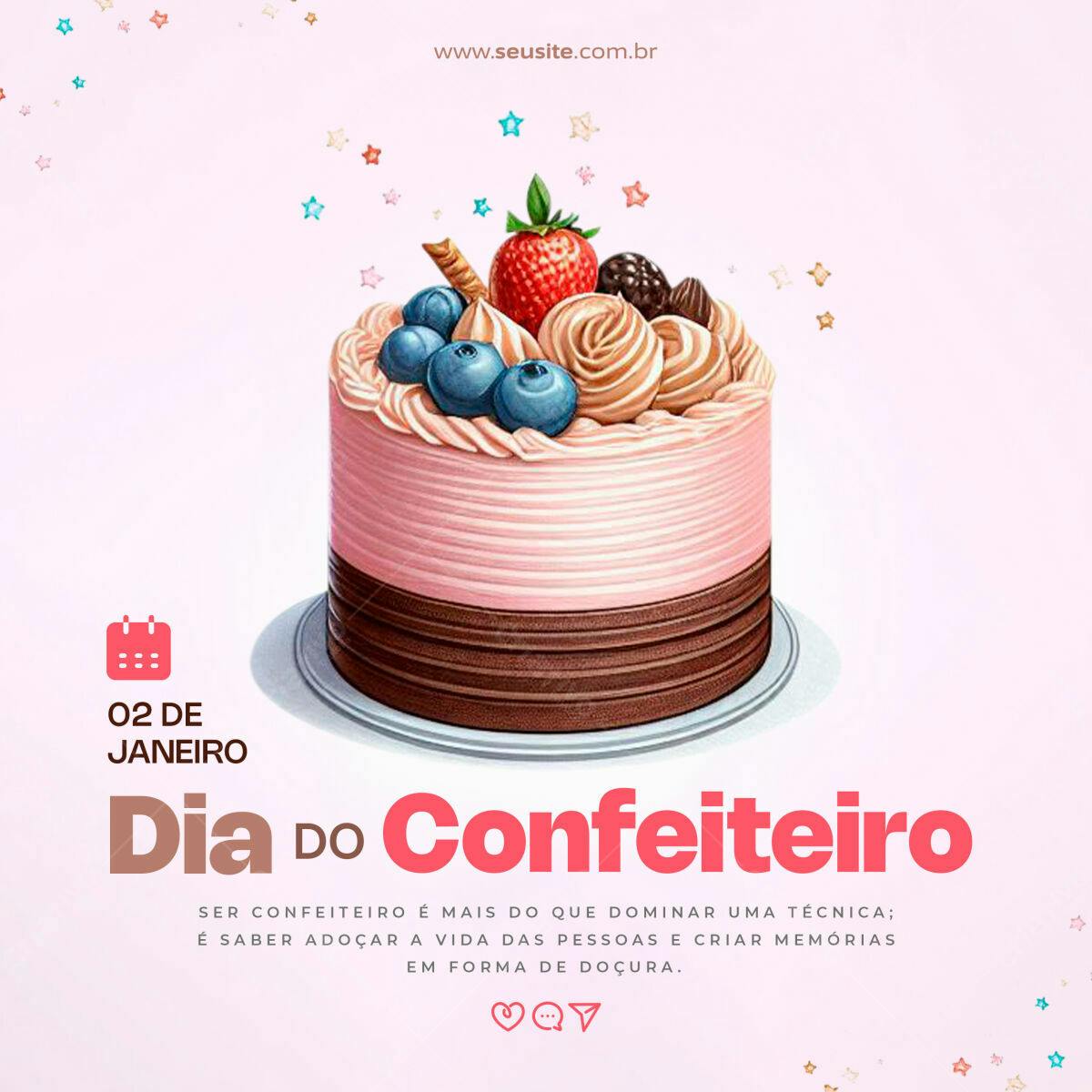 Flyer Dia do Confeiteiro PSD Editável