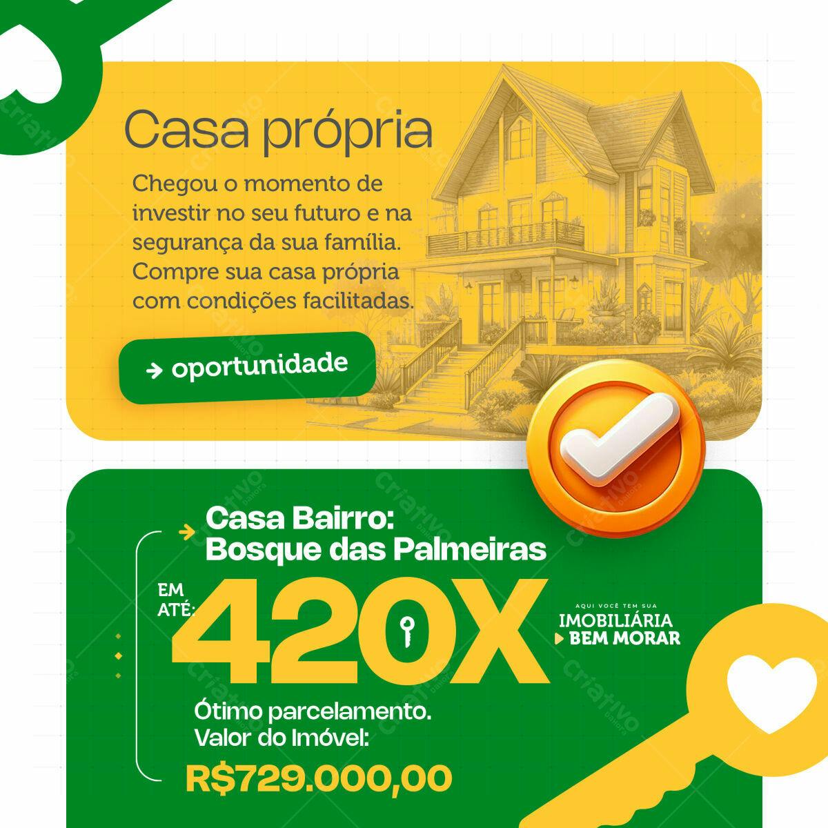 Postagem Imobiliária PSD Editável
