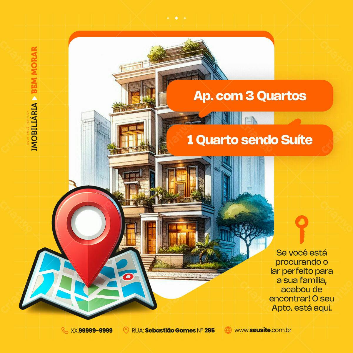 Postagem Imóvel para Imobiliária PSD Editável