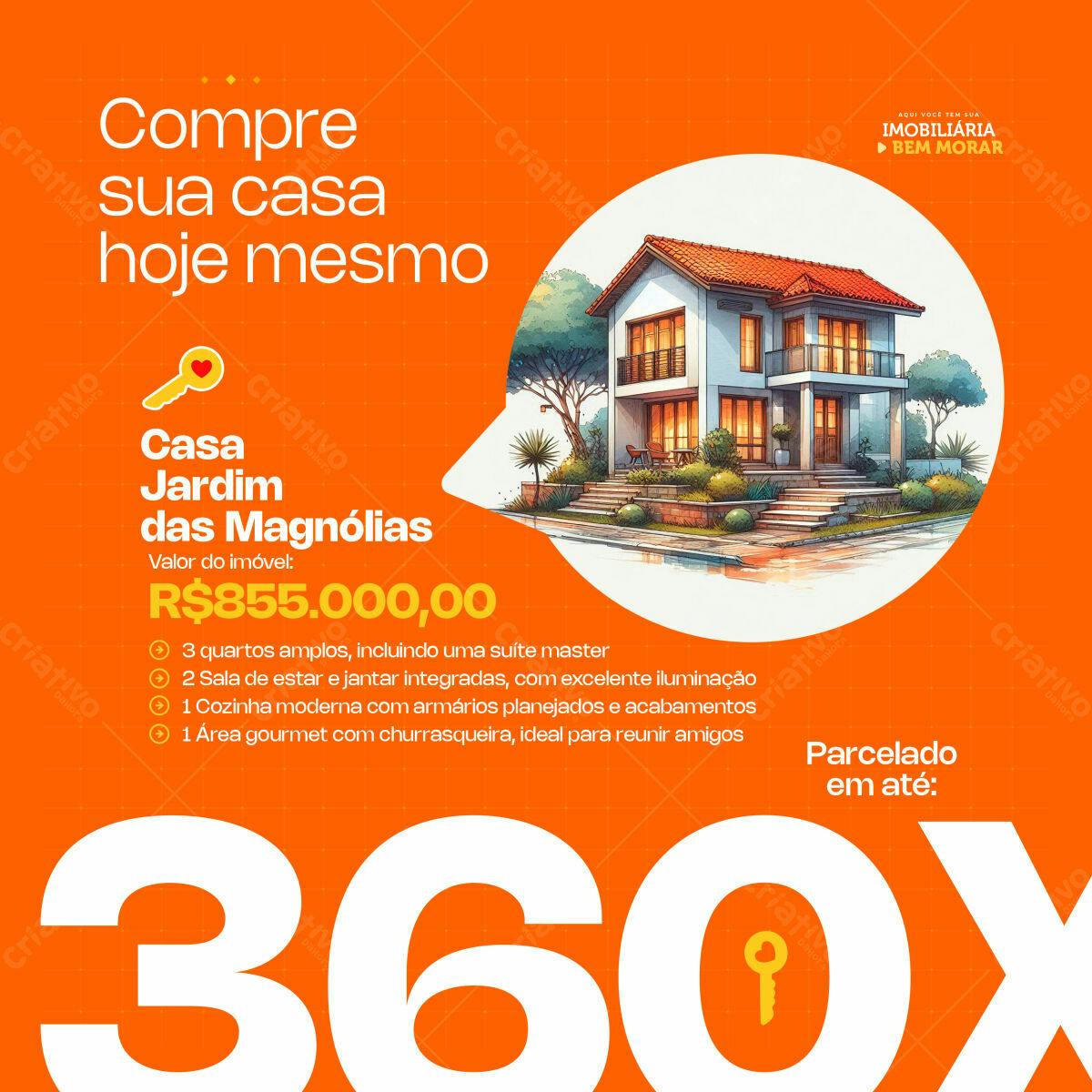 Postagem Imóvel para Imobiliária PSD Editável