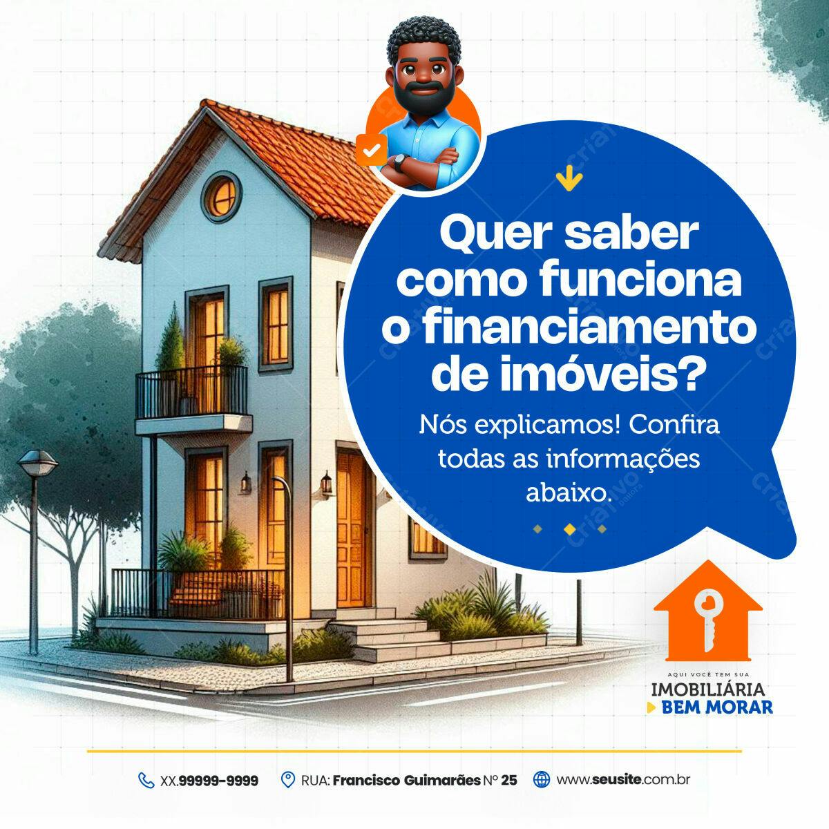 Postagem para Financiamento Imobiliário PSD Editável