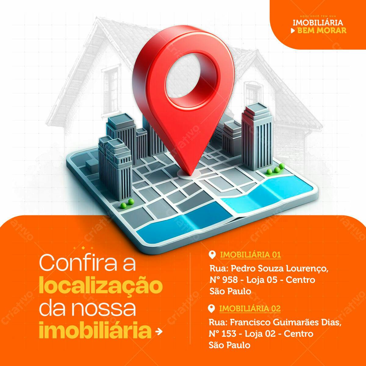 Postagem para Imobiliária PSD Editável