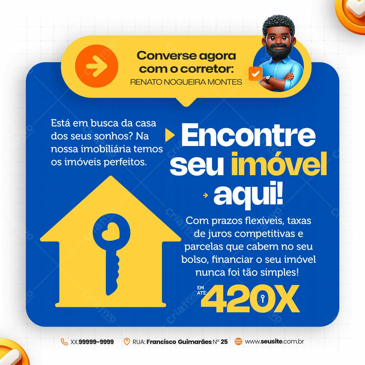 Flyer Imobiliária PSD Editável