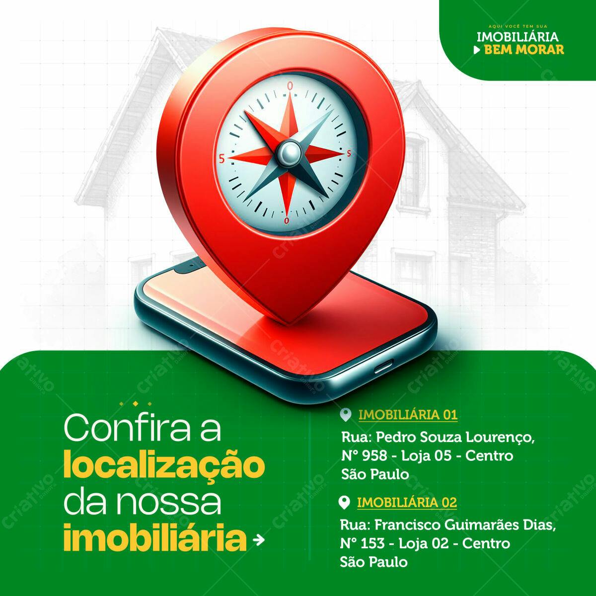 PSD para Localização Imobiliária PSD Editável