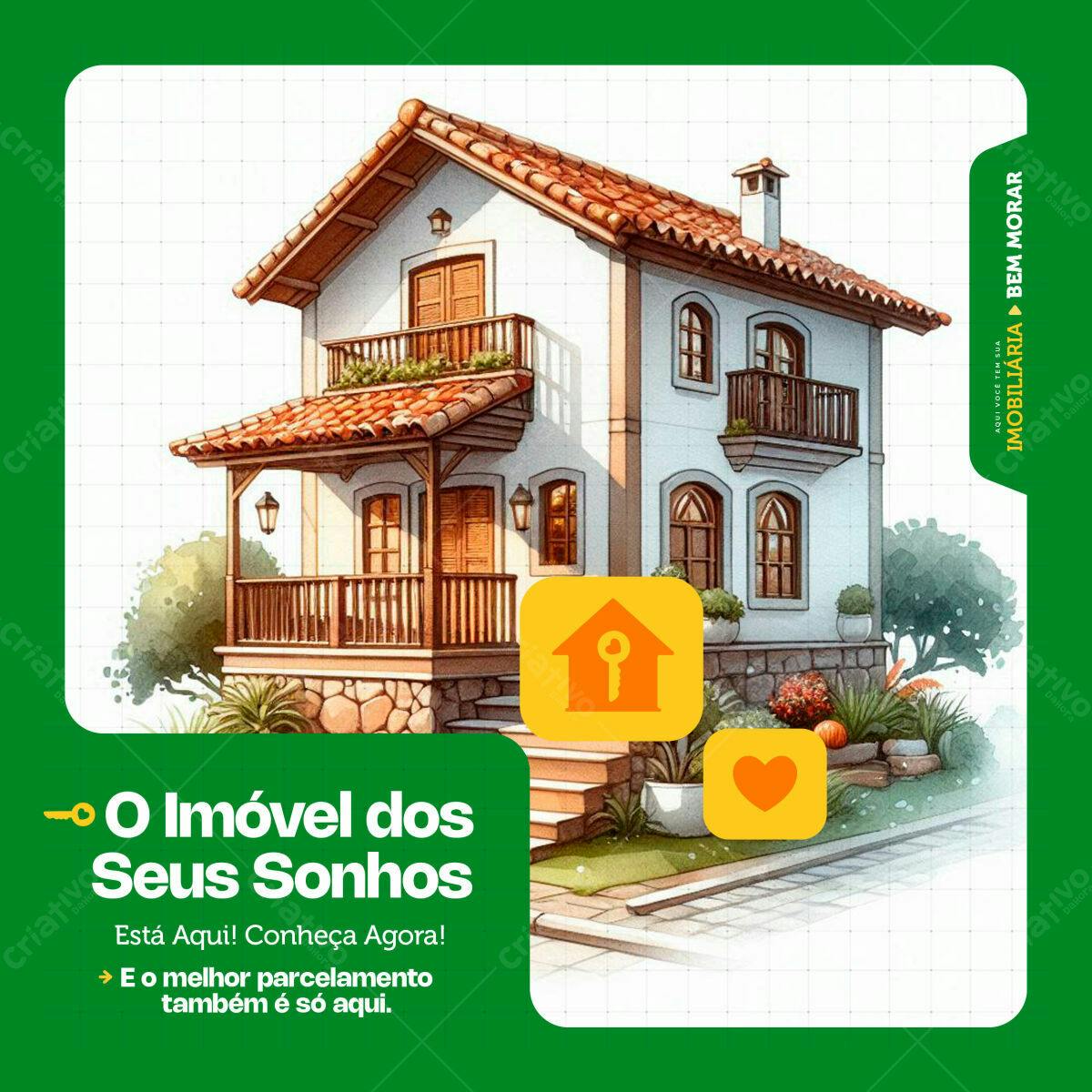 Postagem Imóveis para Imobiliárias PSD Editável
