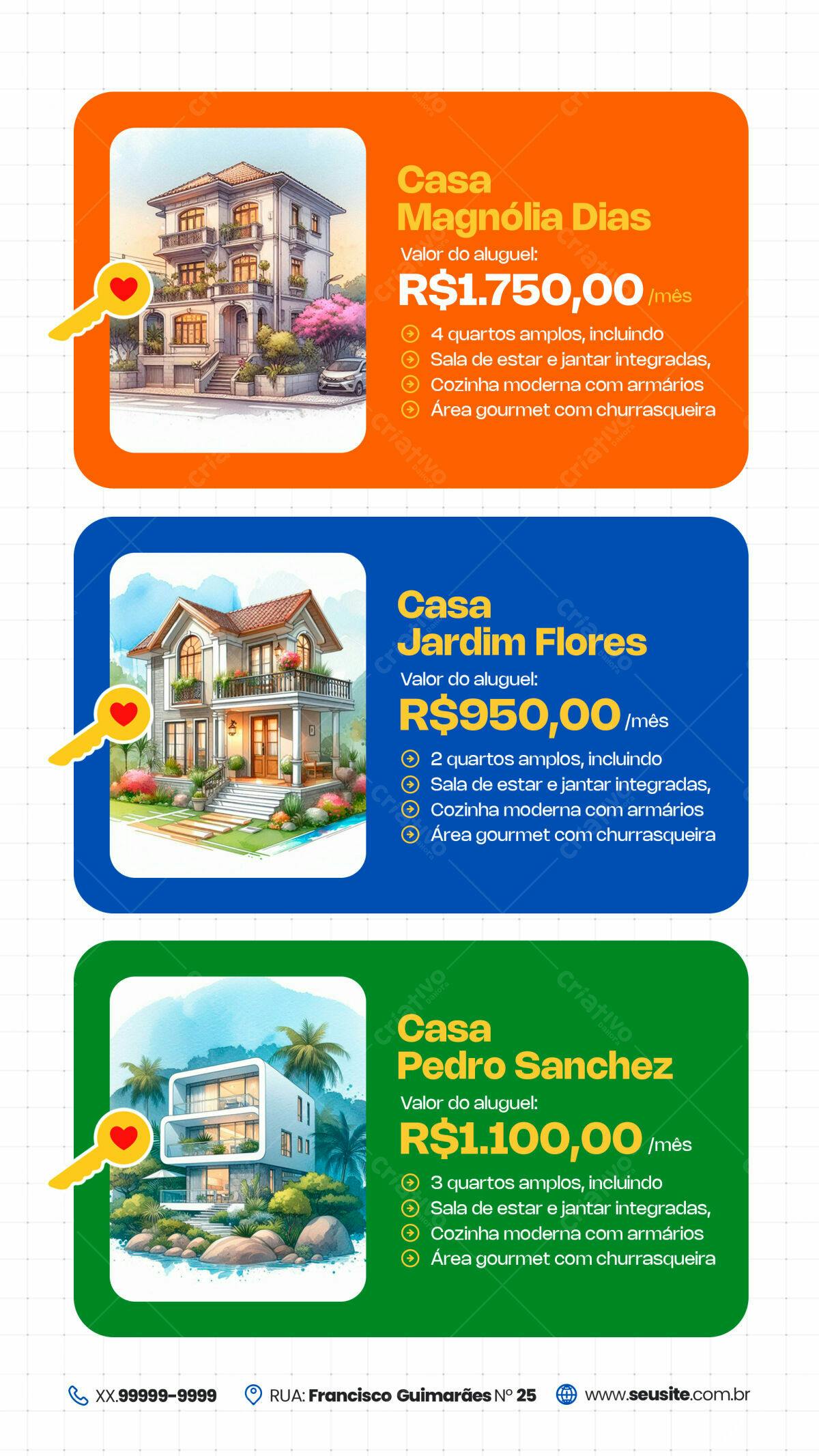 Flyer Imóveis de Luxo PSD Editável
