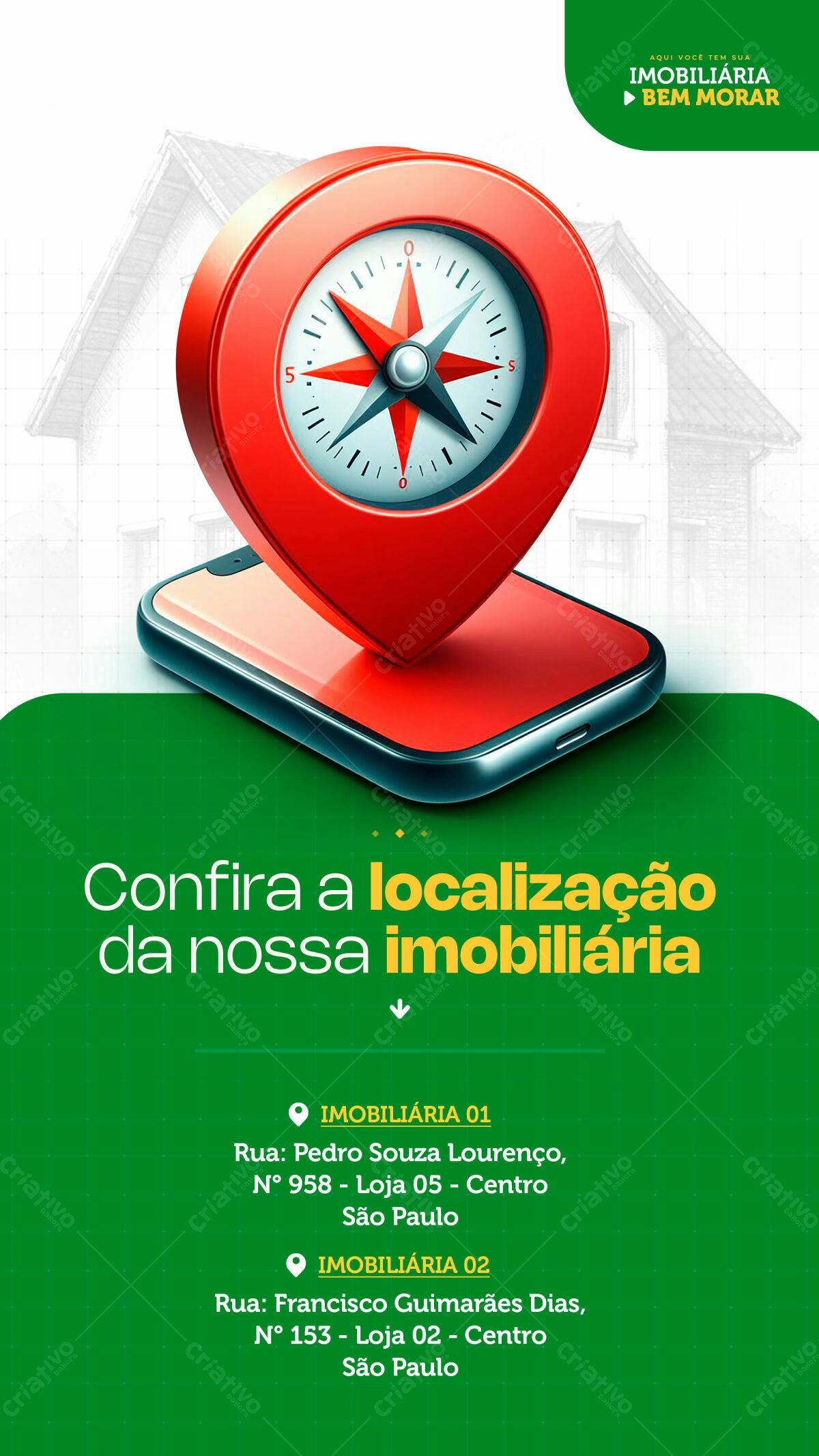 Flyer Imobiliária PSD Editável