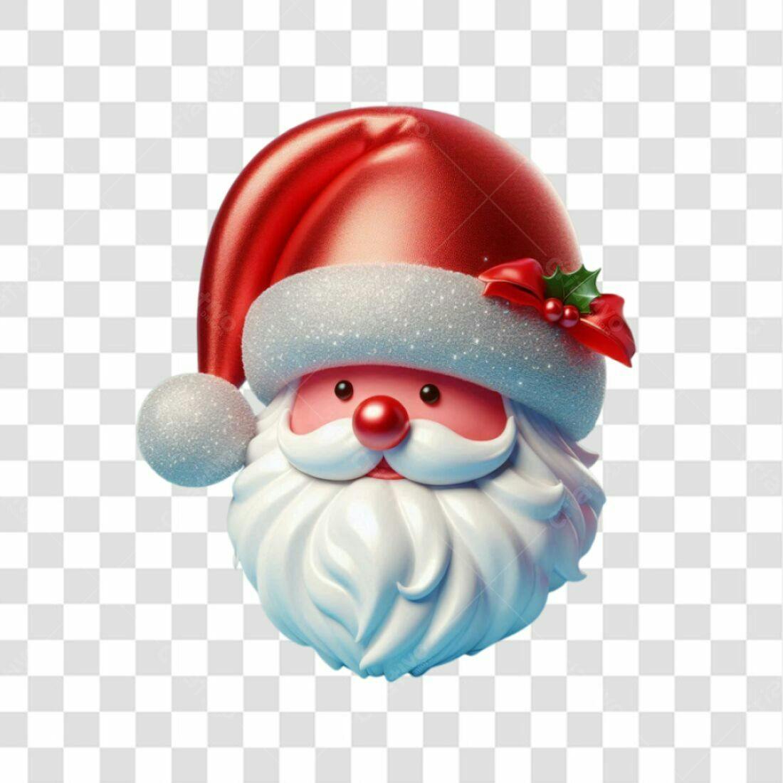 Icone Natal Papai Noel PNG com fundo transparente