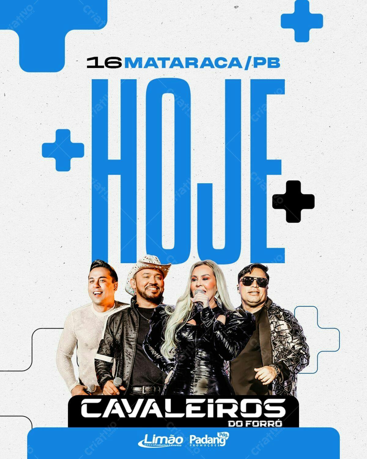 Flyer para Show Cavalheiros do Forró PSD Editável