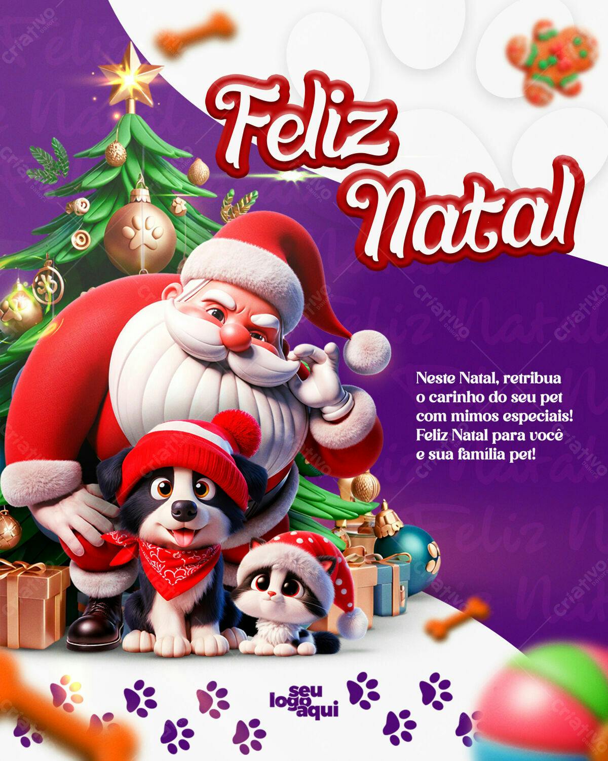 Flyer Natal Pet PSD Editável