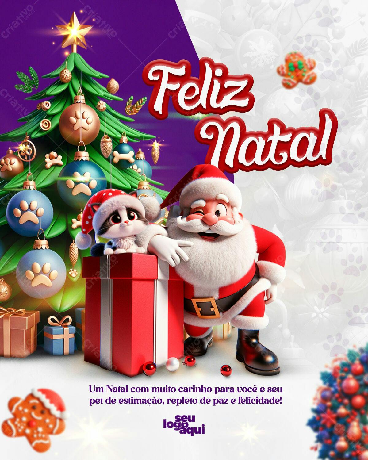 Flyer Natal Pet PSD Editável