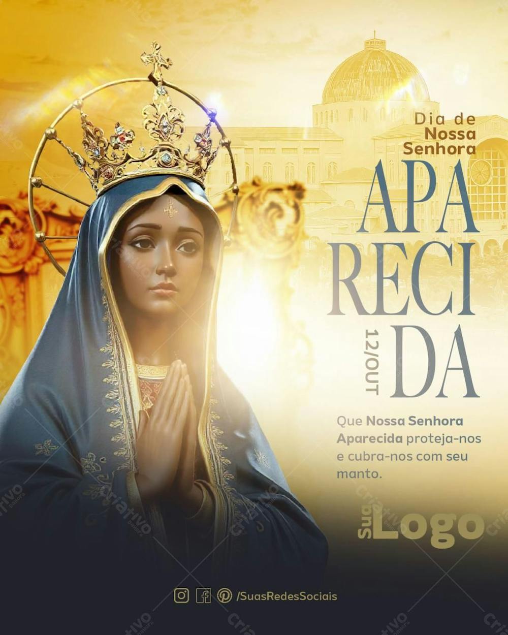 Flyer Católico Nossa Senhora Aparecida 12 De Outubro