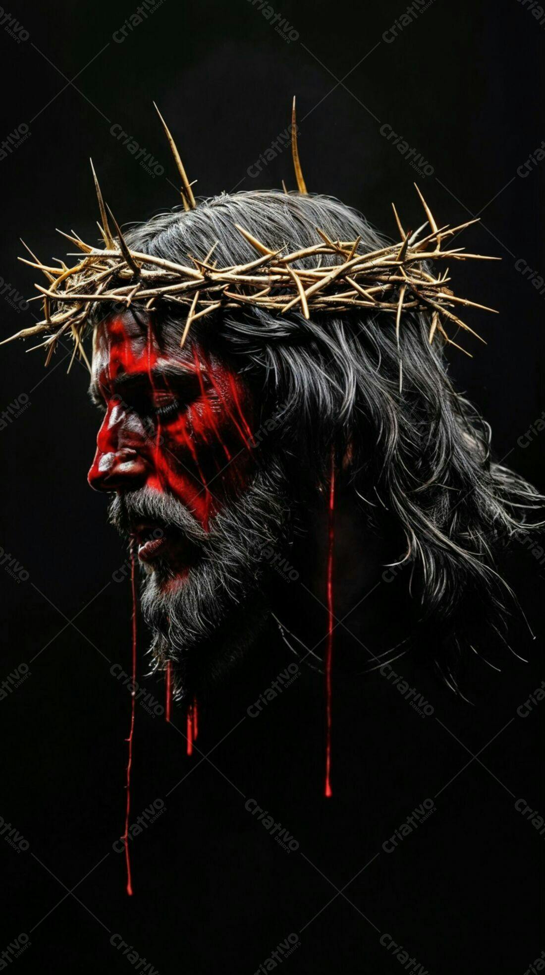 Jesus Cristo coroa de espinhos sofrimento