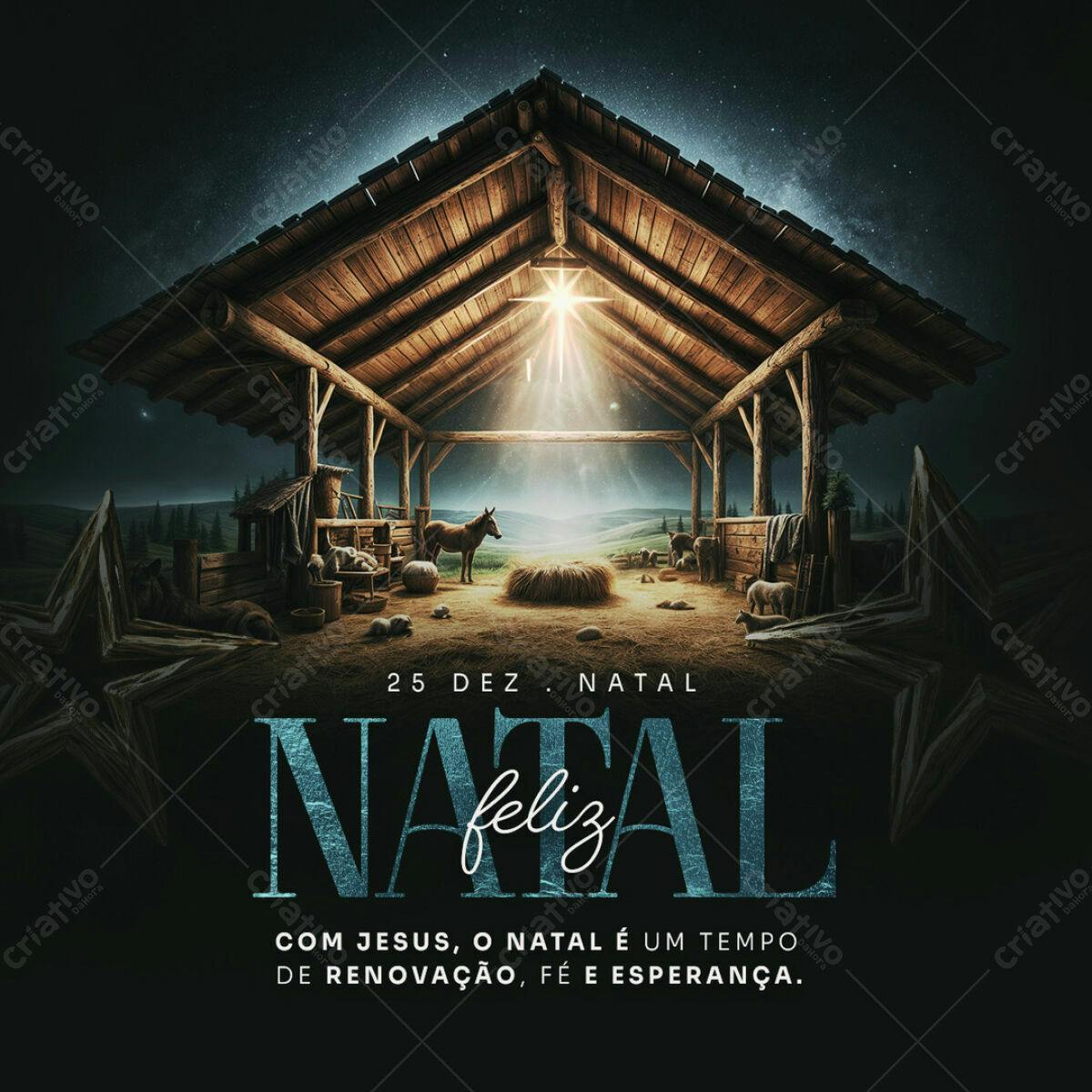 Post para o Natal PSD Editável