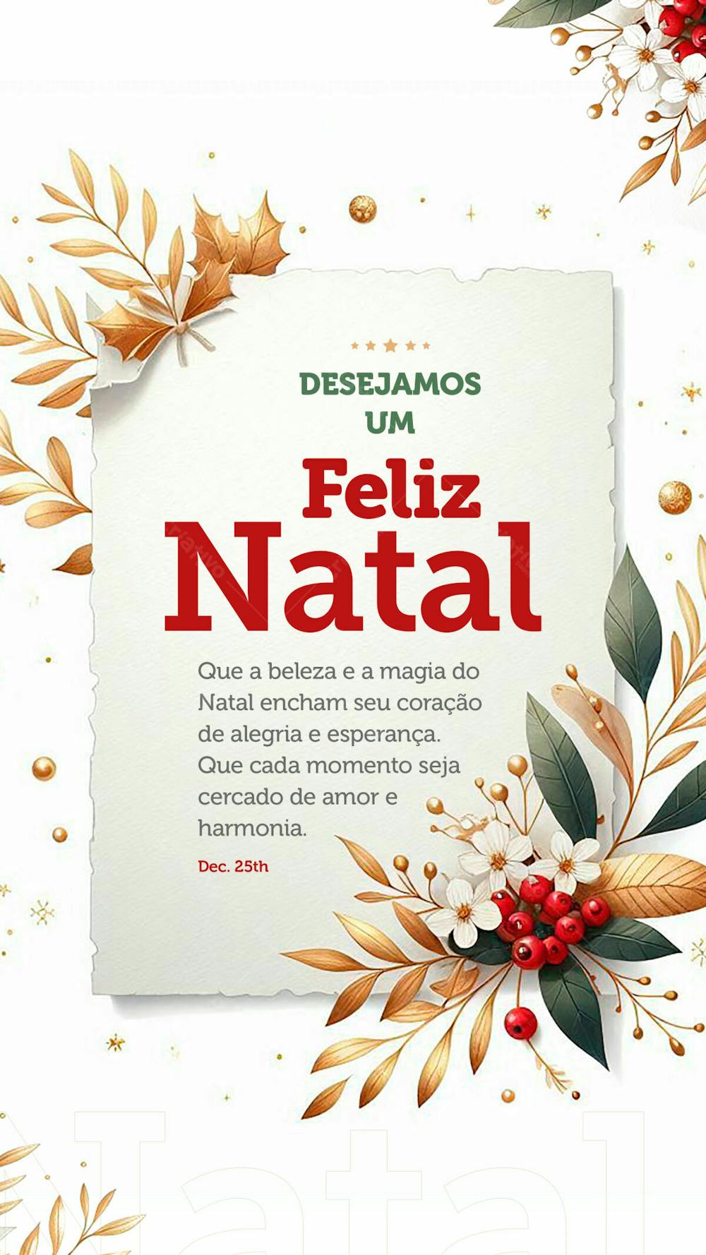 Feliz Natal! Que A Magia Desta Época Encha Seu Coração De Alegria E Amor