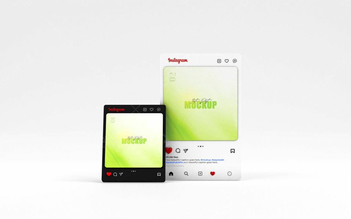 Post Instagram PSD Editável para Redes Sociais