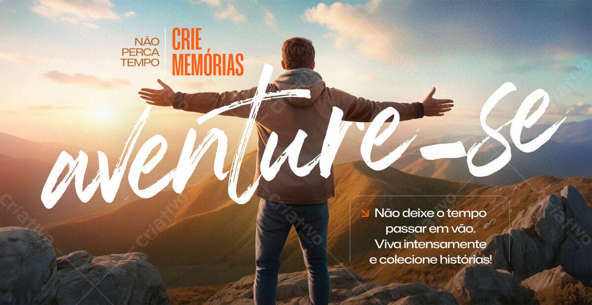 Banner Aventura ao Ar Livre PSD Editável