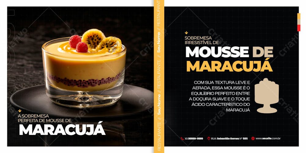 A Sobremesa Perfeita De Mousse De Maracujá