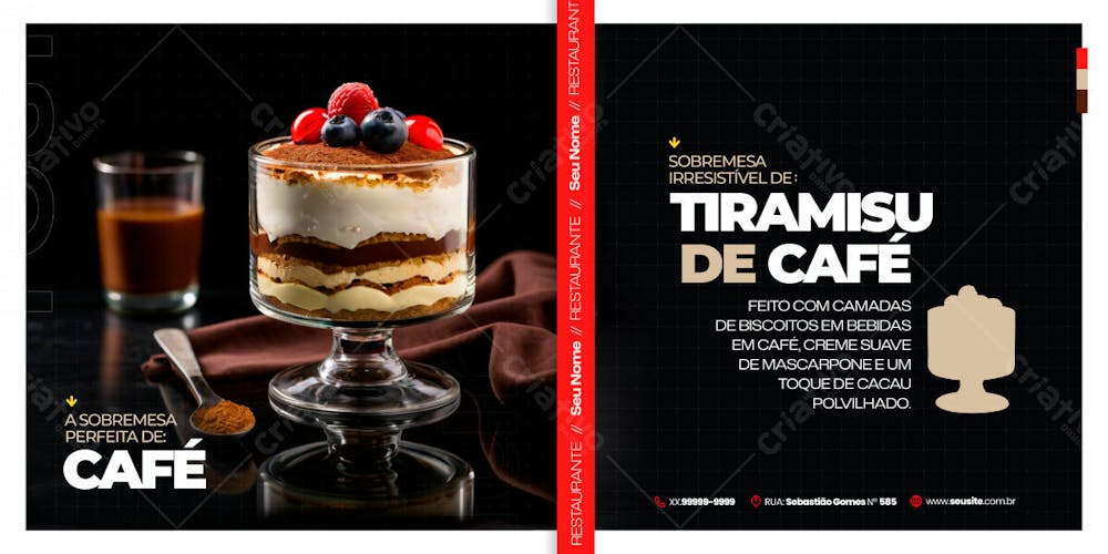 A Sobremesa Perfeita De Tiramisu De Café