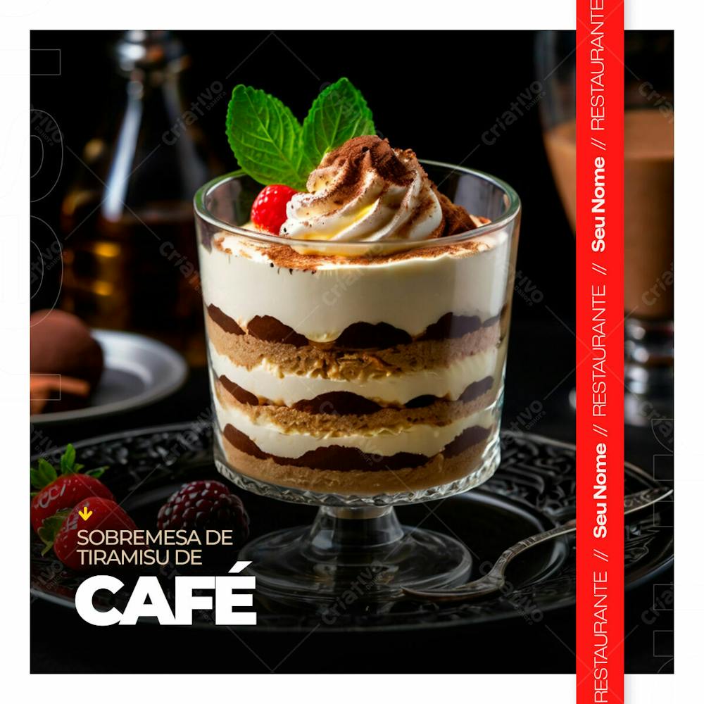 Sobremesa De Tiramisu De Café