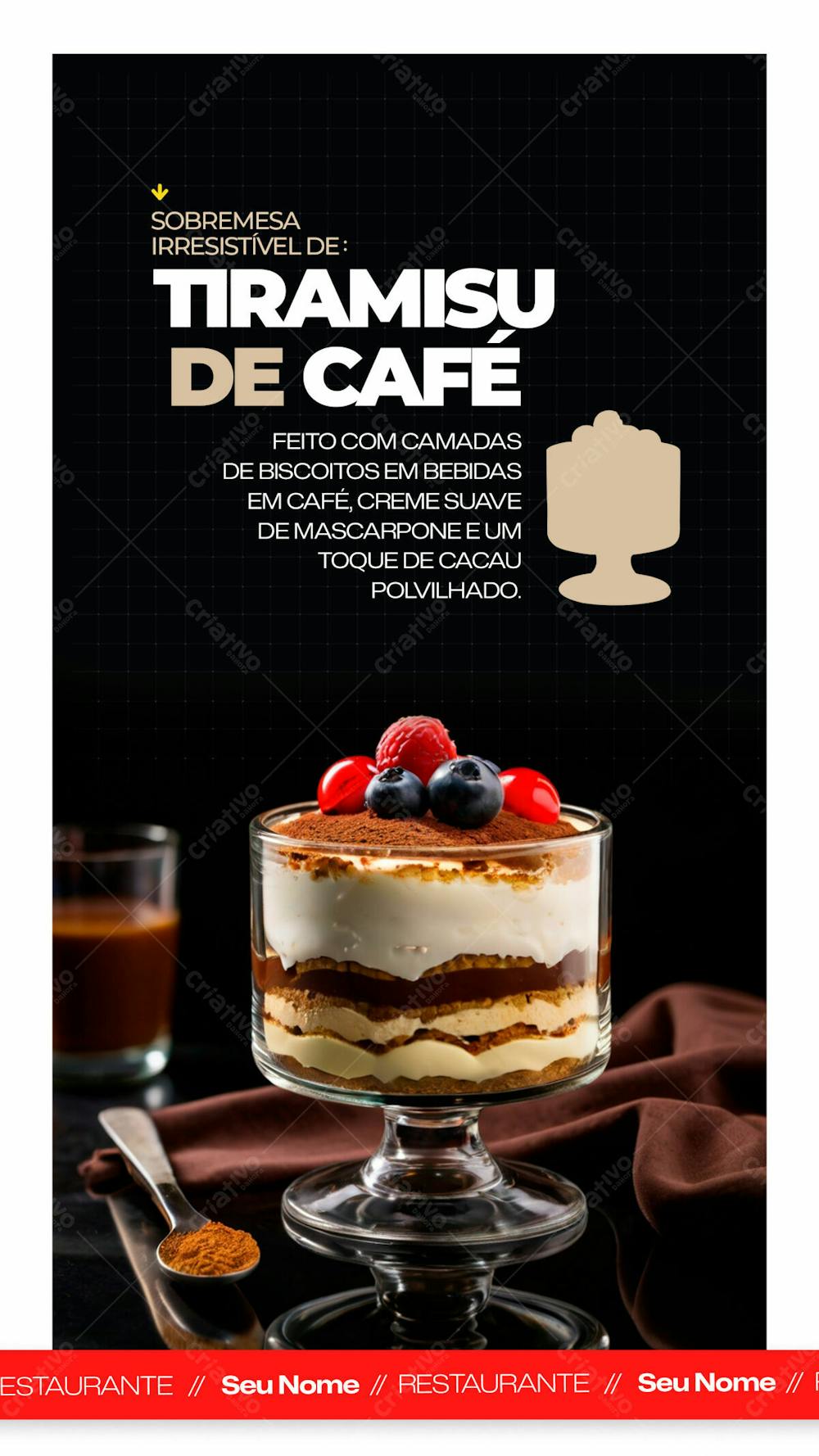 Sobremesa Irresistível De Tiramisu De Café