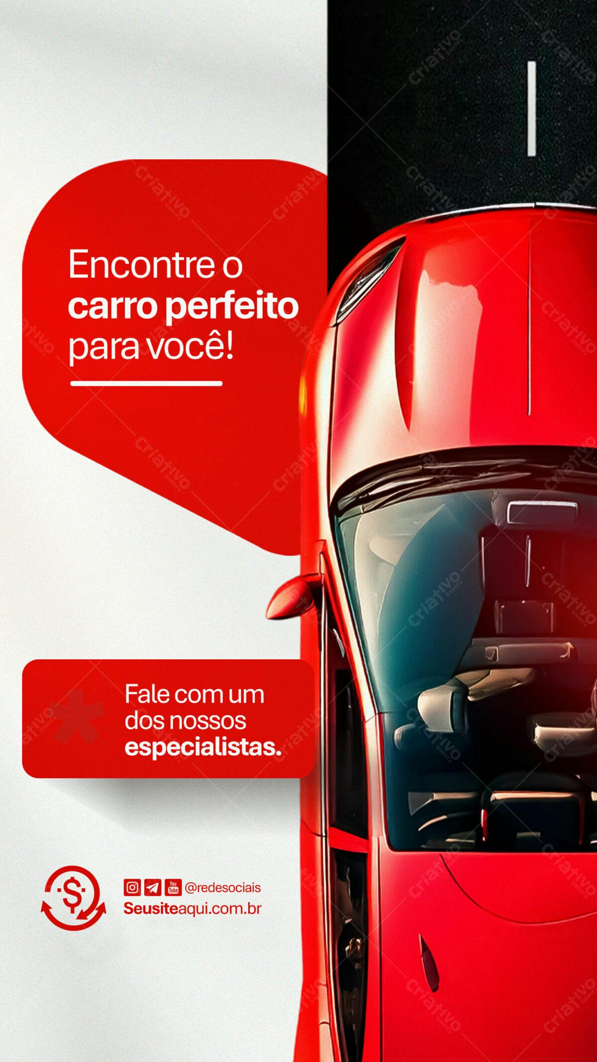 Story para Venda de Carros PSD Editável